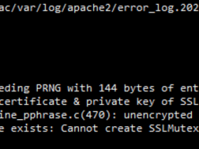 apache错误：cannot create SSLMutex with file '/var/run/ssl_mutex'