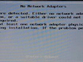 安装EXSI遇到No Network Adapters的解决方案