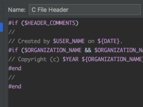 删除clion中自动添加的Created by头部