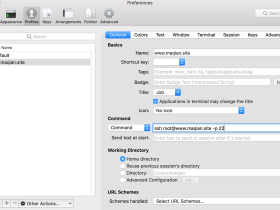 iterm2保存ssh连接信息