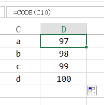 Excel 字符和ASCII互转及十进制转二进制的方法